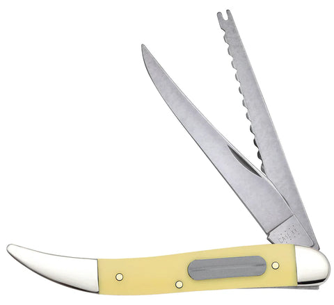 Case - Yellow Synthetic SS - Sm Fishing Knife (320094F SS)