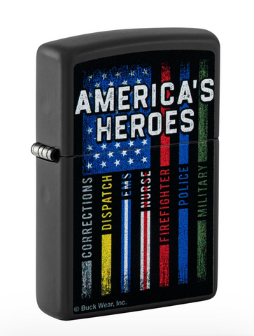 Zippo "Buck Wear America's Heroes" Design Windproof Lighter