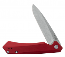 Case - Red Anodized Aluminum Kinzua® (Kinzua S35VN) - Spear Blade