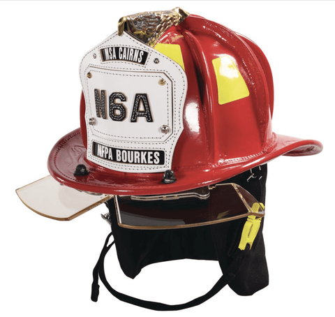 Cairns N6A Traditional Leather Fire Helmet - NFPA Compliant