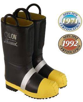 Lion HellFire Kevlar® Insulated – 14" Pull-On Rubber Structural Boot